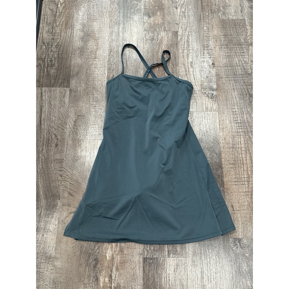 Balera Women's Athletic Dress Built In Shorts Size Medium Adjustable Straps Teal